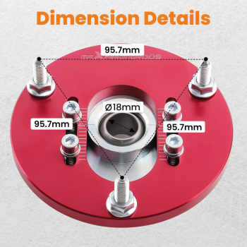 Compatible for BMW E46 318 325i 325is M3 Coilover Kit Camber Plates Pillow Adjustable Great